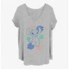 Best reviews of ❤️ Disney Lilo & Stitch Tropical Stitch 👧 Girls T-Shirt Plus Size 💯 -lilo and stitch shop 19893962 hi