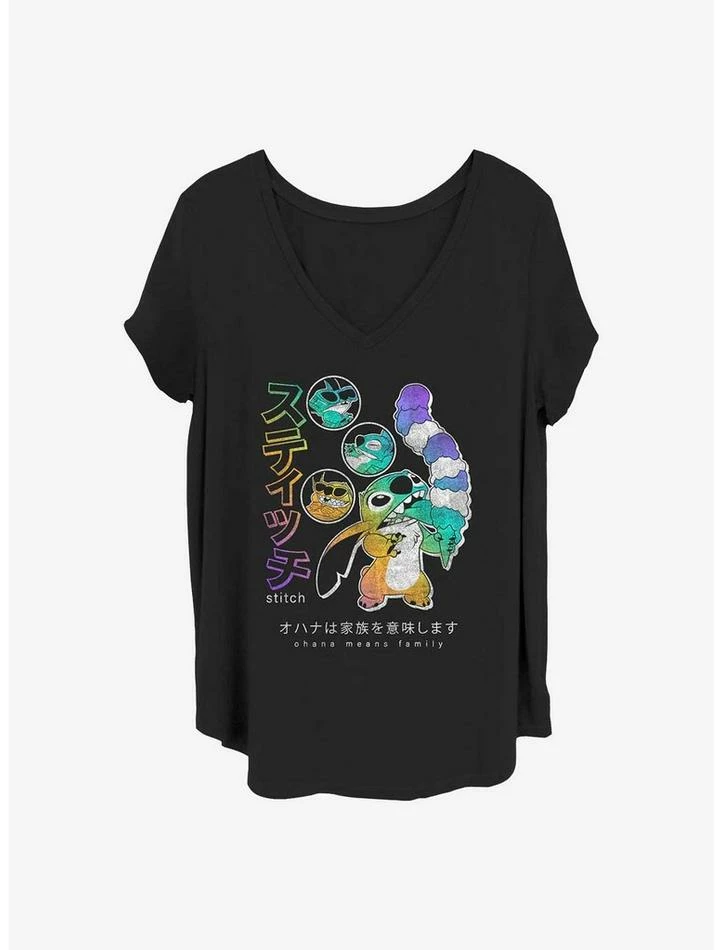 Best Pirce 💯 Disney Lilo & Stitch Kanji Stitch 👧 Girls T-Shirt Plus Size ✔️ 3 Best Pirce 💯 Disney Lilo & Stitch Kanji Stitch 👧 Girls T-Shirt Plus Size ✔️