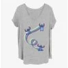 Cheap 🤩 Disney Lilo & Stitch Ribbon Stitches 👧 Girls T-Shirt Plus Size 🧨 -lilo and stitch shop 19894581 hi