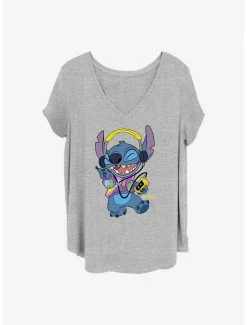 Top 10 🤩 Disney Lilo & Stitch Rockin' Stitch 👧 Girls T-Shirt Plus Size 🛒