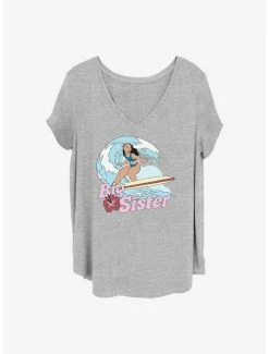 Cheapest ❤️ Disney Lilo & Stitch Big Sister Nani 👧 Girls T-Shirt Plus Size 🤩