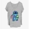 Promo 💯 Disney Lilo & Stitch Froggie Stitch 👧 Girls T-Shirt Plus Size 🔔 -lilo and stitch shop 19894641 hi