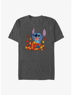 Deals 🧨 Disney Lilo & Stitch Leaf Pile T-Shirt 💯