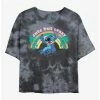 Top 10 ✨ Disney Lilo & Stitch Cute But Crazy Tie-Dye 👧 Girls Crop T-Shirt 😉 -lilo and stitch shop 20022514 hi