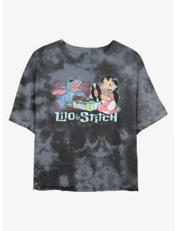 Best reviews of 🎉 Disney Lilo & Stitch Duo Records Tie-Dye 👧 Girls Crop T-Shirt ✔️