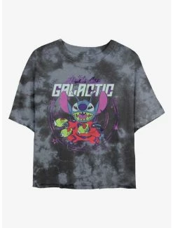 Outlet 🔥 Disney Lilo & Stitch Galactic Dad Tie-Dye 👧 Girls Crop T-Shirt 🌟