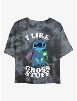 Best reviews of 😍 Disney Lilo & Stitch I Like Gross Stuff Tie-Dye 👧 Girls Crop T-Shirt 🤩