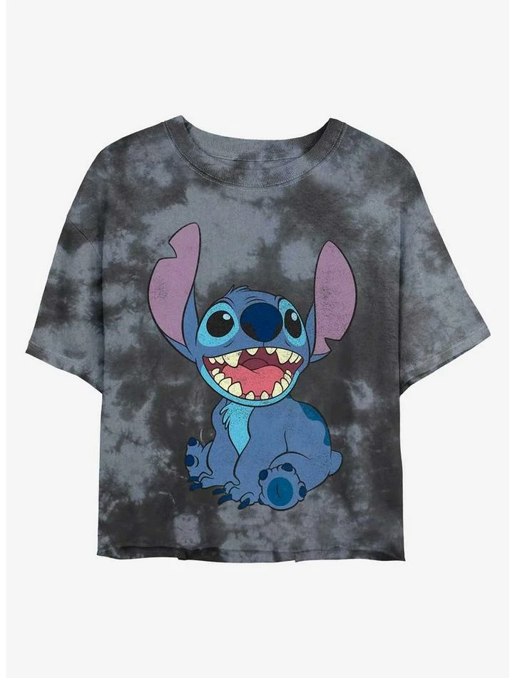New โค๏ธ Disney Lilo & Stitch Happy Stitch Tie-Dye ๐ง Girls Crop T-Shirt ๐ฏ 3 New โค๏ธ Disney Lilo & Stitch Happy Stitch Tie-Dye ๐ง Girls Crop T-Shirt ๐ฏ
