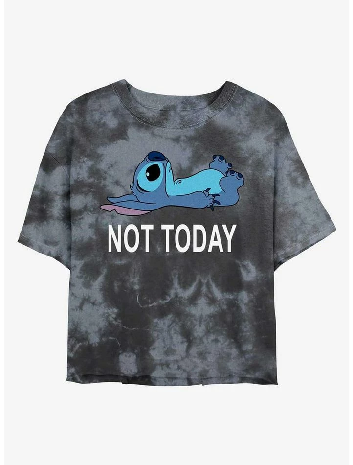 Flash Sale 🔔 Disney Lilo & Stitch Not Today Tie-Dye 👧 Girls Crop T-Shirt 🌟 3 Flash Sale 🔔 Disney Lilo & Stitch Not Today Tie-Dye 👧 Girls Crop T-Shirt 🌟