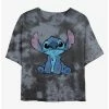 Cheapest 🤩 Disney Lilo & Stitch Simply Stitch Tie-Dye 👧 Girls Crop T-Shirt 😍 -lilo and stitch shop 20022661 hi