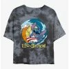 New 🎁 Disney Lilo & Stitch Surf's Up Tie-Dye 👧 Girls Crop T-Shirt 😉 -lilo and stitch shop 20022710 hi