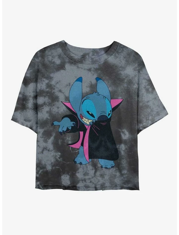 Cheap ๐ Disney Lilo & Stitch Vampire Stitch Tie-Dye ๐ง Girls Crop T-Shirt โญ 3 Cheap ๐ Disney Lilo & Stitch Vampire Stitch Tie-Dye ๐ง Girls Crop T-Shirt โญ