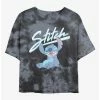 Hot Sale 🧨 Disney Lilo & Stitch Wink Tie-Dye 👧 Girls Crop T-Shirt ⭐ -lilo and stitch shop 20022724 hi