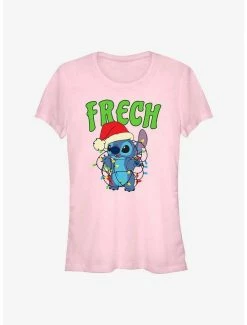 Best Pirce 🥰 Disney Lilo & Stitch Frech Naughty in German 👧 Girls T-Shirt ✨