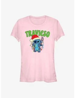 Best reviews of 💯 Disney Lilo & Stitch Travieso Naughty in Spanish 👧 Girls T-Shirt 🎁