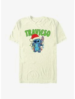 Deals 🎁 Disney Lilo & Stitch Travieso Naughty in Spanish T-Shirt ❤️