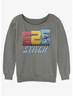 Cheapest ⌛ Disney Lilo & Stitch Experiment 626 👧 Girls Slouchy Sweatshirt 🔥