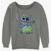 Cheapest 🎁 Disney Lilo & Stitch Big Hula 👧 Girls Slouchy Sweatshirt 🔥 -lilo and stitch shop 20167247 hi
