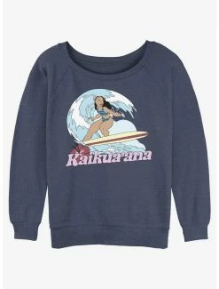 Budget 🤩 Disney Lilo & Stitch Hawaiian Sister Nani 👧 Girls Slouchy Sweatshirt 🛒