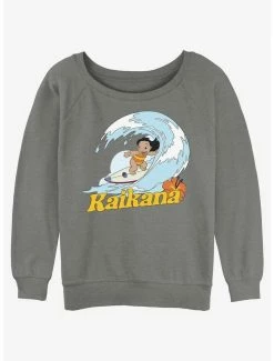 Cheap 😉 Disney Lilo & Stitch Hawaiian Sister Lilo 👧 Girls Slouchy Sweatshirt ❤️