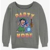 Best deal 👏 Disney Lilo & Stitch Party Mode 👧 Girls Slouchy Sweatshirt 🌟 -lilo and stitch shop 20167510 hi