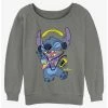 Discount 👍 Disney Lilo & Stitch Rockin' Stitch 👧 Girls Slouchy Sweatshirt 👏 -lilo and stitch shop 20167531 hi