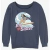 Best deal 🌟 Disney Lilo & Stitch Big Sister Nani 👧 Girls Slouchy Sweatshirt 😀 -lilo and stitch shop 20167545 hi