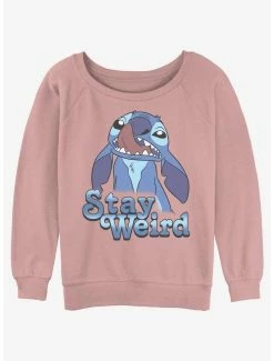Best reviews of 🥰 Disney Lilo & Stitch Stay Weird 👧 Girls Slouchy Sweatshirt 🔔