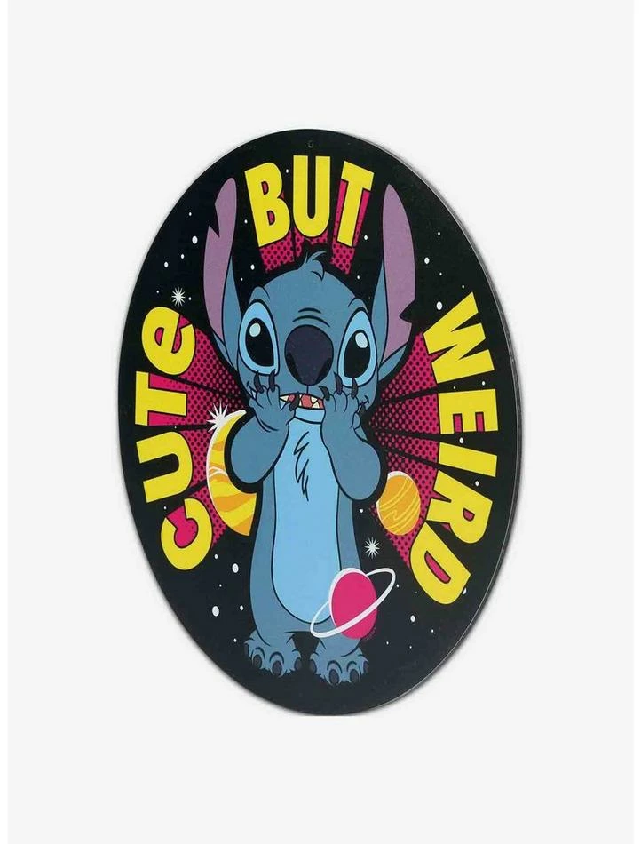 Top 10 βοΈ Disney Lilo & Stitch Cute But Weird Round Metal Sign 𧨠4 Top 10 βοΈ Disney Lilo & Stitch Cute But Weird Round Metal Sign 𧨠- Image 2