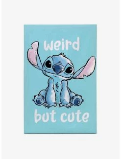 Coupon ⭐ Disney Lilo & Stitch Weird But Cute Canvas Wall Decor 👏