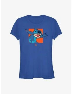 Brand new ⌛ Disney Lilo & Stitch Awkward Hi 👧 Girls T-Shirt ✔️