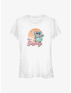 Deals ✨ Disney Lilo & Stitch Let's Party 👧 Girls T-Shirt 🔥