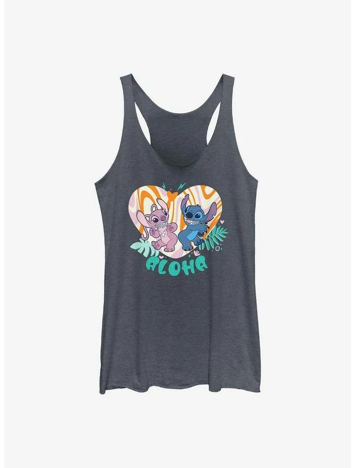 Top 10 ๐ Disney Lilo & Stitch Angel and Stitch Groovy Heart ๐ง Girls Tank โ 3 Top 10 ๐ Disney Lilo & Stitch Angel and Stitch Groovy Heart ๐ง Girls Tank โ