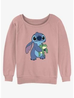 Wholesale 🧨 Disney Lilo & Stitch Froggie 👧 Girls Slouchy Sweatshirt 🎁