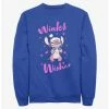 New 🔥 Disney Lilo & Stitch Angel Winter Wishes Sweatshirt 🌟 -lilo and stitch shop 20229241 hi