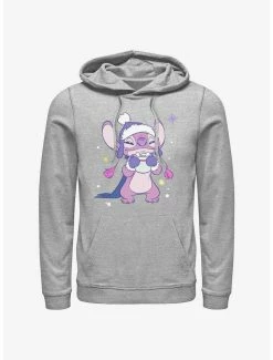 Discount 🔥 Disney Lilo & Stitch Cozy Angel Hot Cocoa Hoodie 🎉