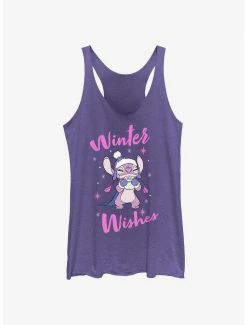 Top 10 👏 Disney Lilo & Stitch Angel Winter Wishes 👧 Girls Tank ❤️