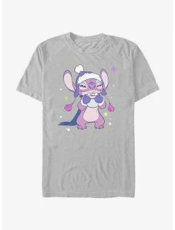 Best Sale 🛒 Disney Lilo & Stitch Cozy Angel Hot Cocoa T-Shirt 🔔
