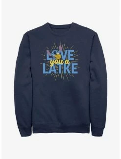 Cheapest 🧨 Disney Lilo & Stitch Hanukkah Love You A Latke Sweatshirt 💯
