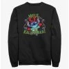 Deals 😀 Disney Lilo & Stitch Mele Kalikimaka Merry 🎅 Christmas in Hawaiian Sweatshirt 🎁 -lilo and stitch shop 20234583 hi