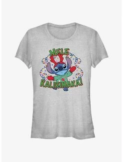 Budget 💯 Disney Lilo & Stitch Mele Kalikimaka Merry 🎄 Christmas in Hawaiian 👧 Girls T-Shirt ✔️