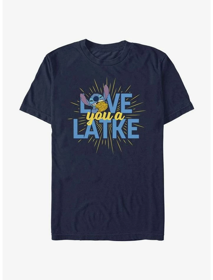 Discount ๐งจ Disney Lilo & Stitch Hanukkah Love You A Latke T-Shirt ๐ฅ 3 Discount ๐งจ Disney Lilo & Stitch Hanukkah Love You A Latke T-Shirt ๐ฅ