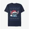 Wholesale 🥰 Disney Lilo & Stitch Santa Hat Ugly ❄ Christmas Extra Soft T-Shirt 👏 -lilo and stitch shop 20247415 hi