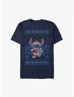 Best reviews of 🎉 Disney Lilo & Stitch Santa Stitch and Scrump Ugly 🎄 Christmas Extra Soft T-Shirt 🥰
